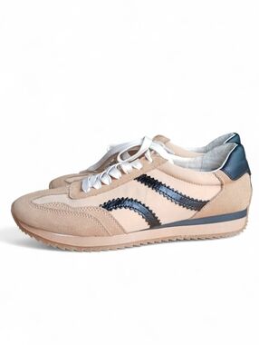 Dolce Vita Women's Size 8.5 Beige & Navy Retro Runner Sneakers